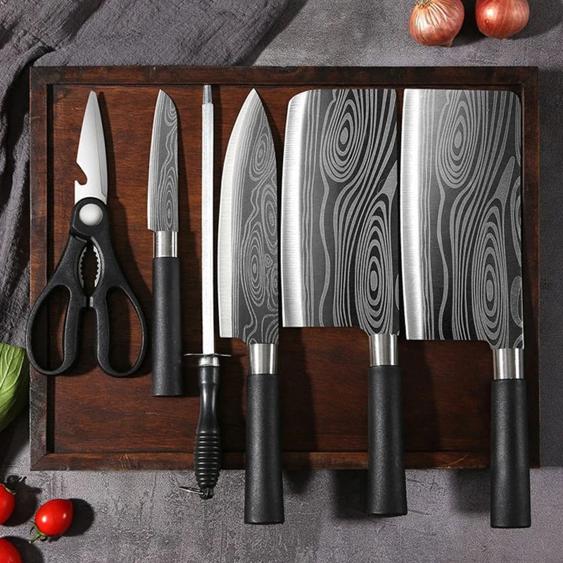Ultra-Sharp Damascus Knife Set