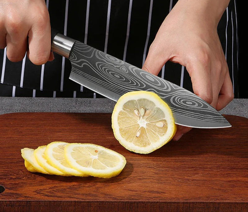Ultra-Sharp Damascus Knife Set