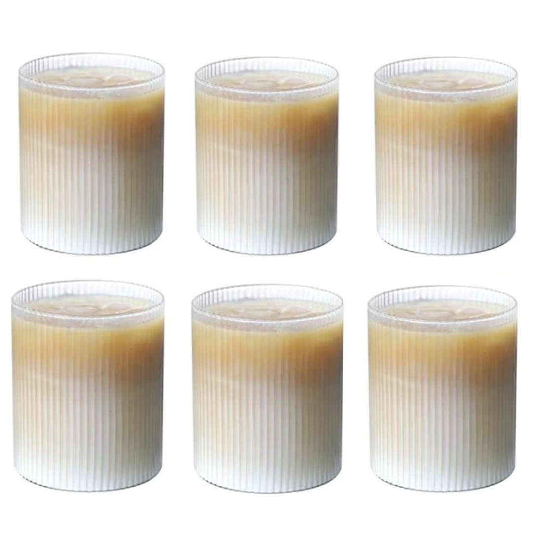 Japanese Aesthetic Striped Glasses
