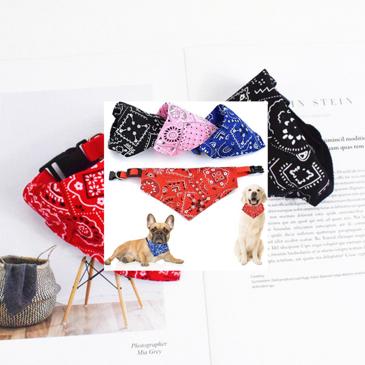 Adjustable Collar Bandana For Pets