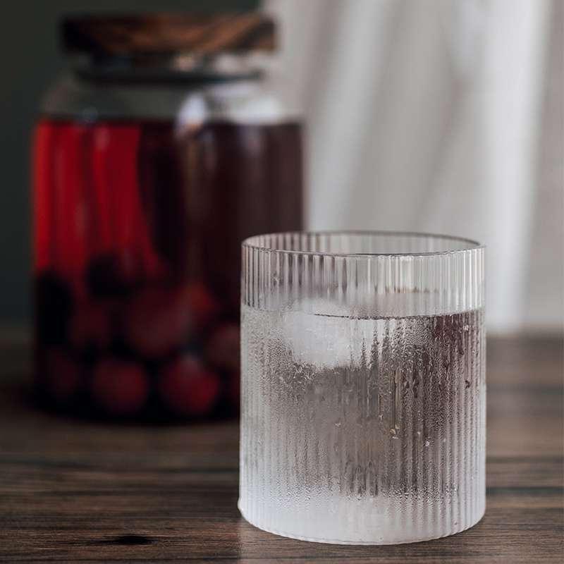 Japanese Aesthetic Striped Glasses